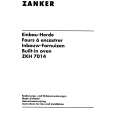 ZANKER ZKH7014S Manual de Usuario