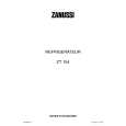 ZANUSSI ZT154 Manual de Usuario