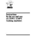 ZANUSSI Z939T Manual de Usuario