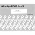 MAMIYA RB67 PRO-S Manual de Usuario