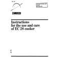 ZANUSSI EC28 Manual de Usuario