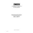 ZANUSSI ZEL160W Manual de Usuario