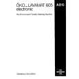 AEG LAV605ELEC Manual de Usuario