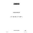 ZANUSSI ZT 162 BO Manual de Usuario