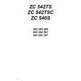 ZANUSSI ZSC542TSC Manual de Usuario