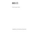 AEG 865D b Manual de Usuario
