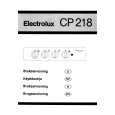 ELECTROLUX CP218W Manual de Usuario