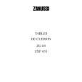 ZANUSSI ZXF631IX Manual de Usuario