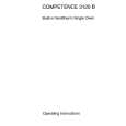 AEG Competence 3120 K W Manual de Usuario