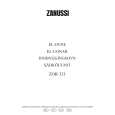 ZANUSSI ZOB333W Manual de Usuario