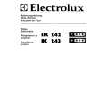 ELECTROLUX EK242P/LWS Manual de Usuario