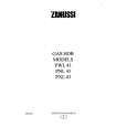 ZANUSSI PWL43 Manual de Usuario