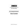 ZANUSSI ZCG5001XN Manual de Usuario