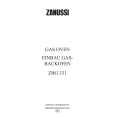 ZANUSSI ZBG331X Manual de Usuario