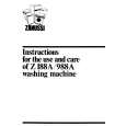ZANUSSI Z988A Manual de Usuario