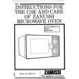 ZANUSSI MW152 Manual de Usuario