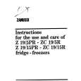 ZANUSSI ZC19/5R Manual de Usuario