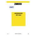 ZANUSSI ZDT6244 Manual de Usuario