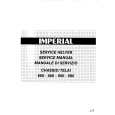IMPERIAL BS860 Manual de Servicio