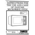 ZANUSSI MW1132 Manual de Usuario
