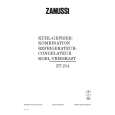 ZANUSSI ZT214 Manual de Usuario
