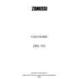 ZANUSSI ZBG503CU Manual de Usuario