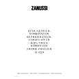 ZANUSSI ZI422/9 Manual de Usuario