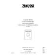 ZANUSSI W1002 Manual de Usuario