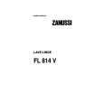 ZANUSSI FL814V Manual de Usuario