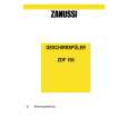 ZANUSSI ZDF100 Manual de Usuario