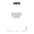 ZANUSSI ZT144 Manual de Usuario