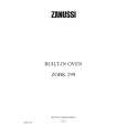 ZANUSSI ZOBK299SX Manual de Usuario