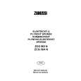 ZANUSSI ZCG563NW Manual de Usuario