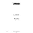 ZANUSSI ZGG78N Manual de Usuario