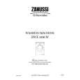 ZANUSSI ZWX1506W Manual de Usuario