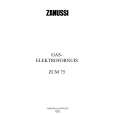 ZANUSSI ZCM75DCN Manual de Usuario