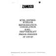ZANUSSI ZF18/9KS Manual de Usuario