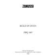 ZANUSSI ZBQ465X Manual de Usuario
