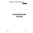 ZANUSSI FCS822C Manual de Usuario