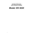 ELECTROLUX EK5020 Manual de Usuario