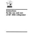 ZANUSSI RF5602 Manual de Usuario