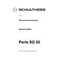SCHULTHESS PERLASG55 Manual de Usuario