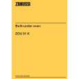 ZANUSSI ZOU91KX Manual de Usuario