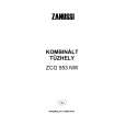 ZANUSSI ZCG553NW Manual de Usuario
