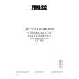 ZANUSSI ZV120 Manual de Usuario