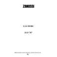 ZANUSSI ZGF787ICX Manual de Usuario
