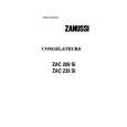 ZANUSSI ZAC209SI Manual de Usuario
