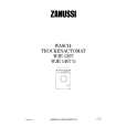 ZANUSSI WJE1207 Manual de Usuario