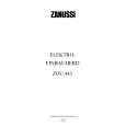 ZANUSSI ZOU443N Manual de Usuario