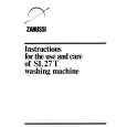 ZANUSSI SL27T Manual de Usuario